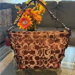 Coach Carly Optic Signature Hobo bag